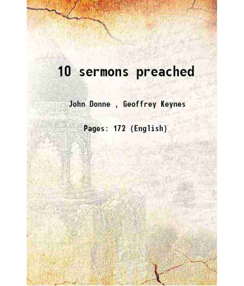     			10 sermons preached 1923