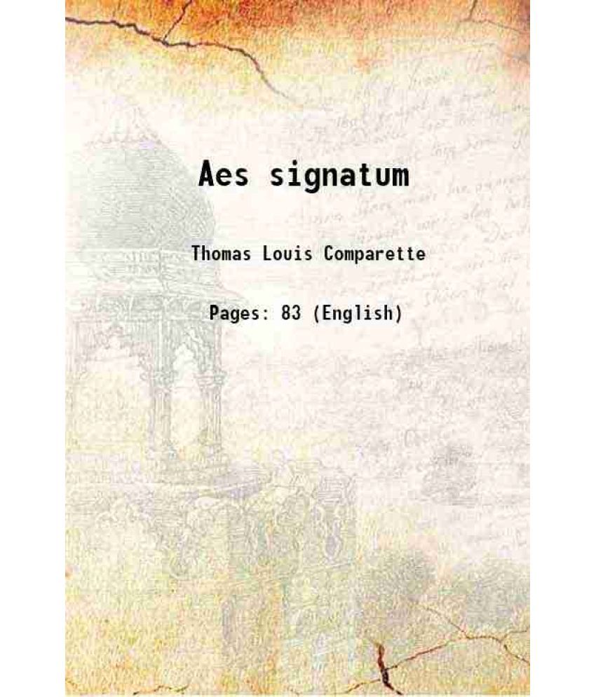     			Aes signatum 1919