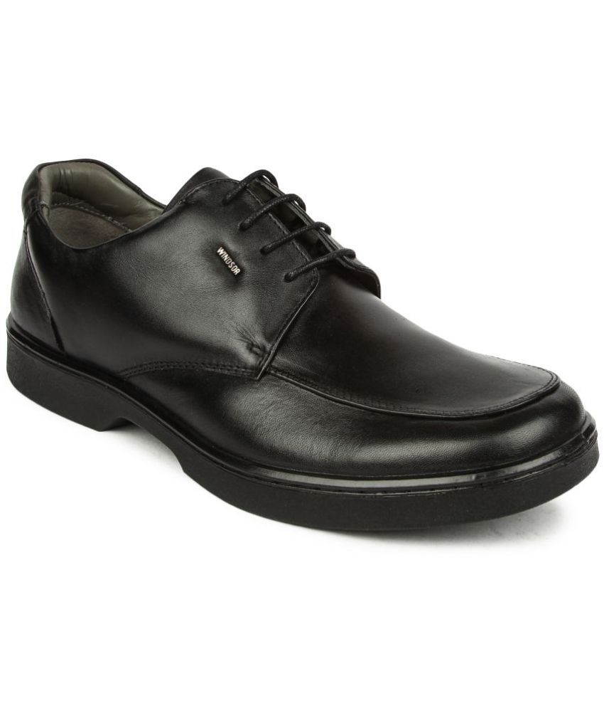     			Liberty - Black Men's Derby Formal Shoes