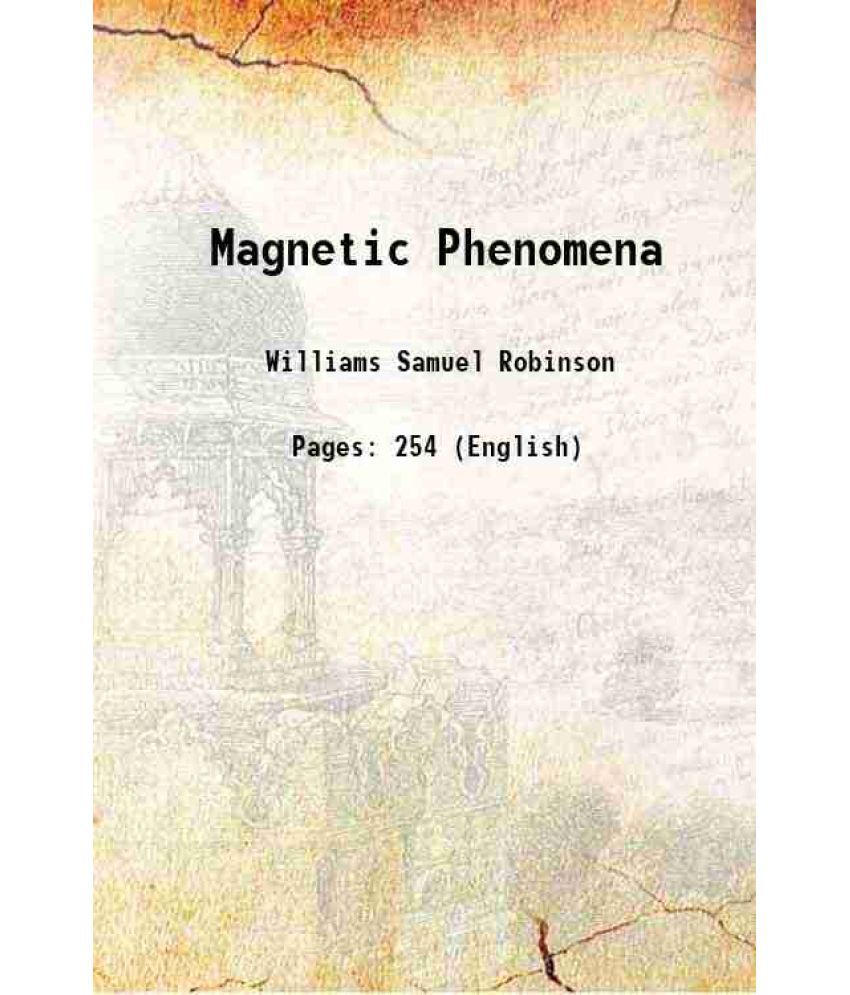     			Magnetic Phenomena 1931