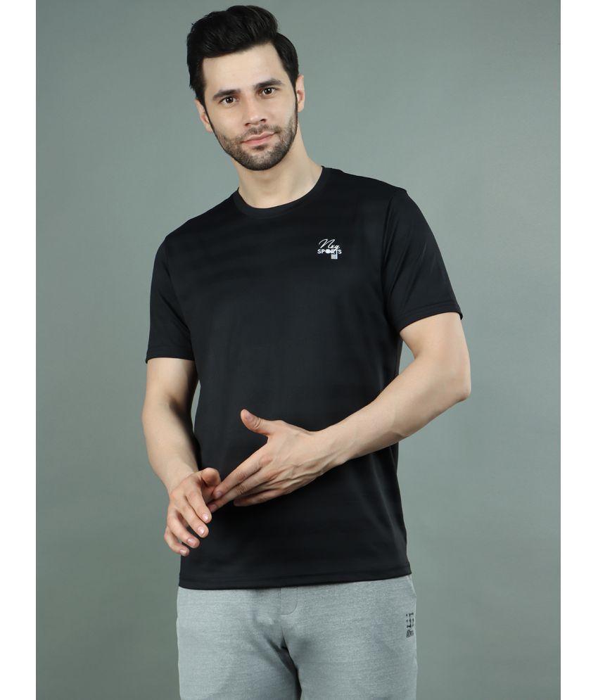     			NEXGEN  CLUB - Black Polyester Regular Fit Men's T-Shirt ( Pack of 1 )