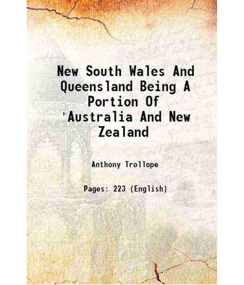    			New South Wales And Queensland Being A Portion Of 'Australia And New Zealand 1874