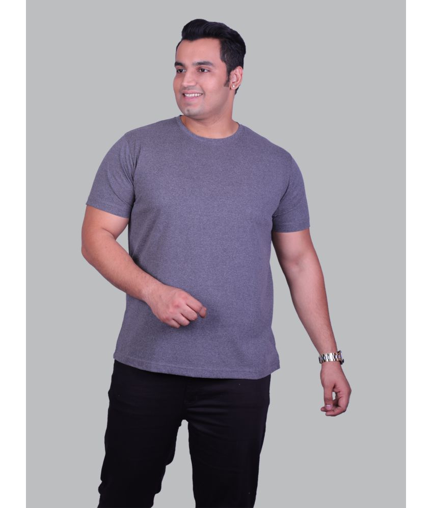     			Xmex - Grey Cotton Blend Regular Fit Men's T-Shirt ( Pack of 1 )