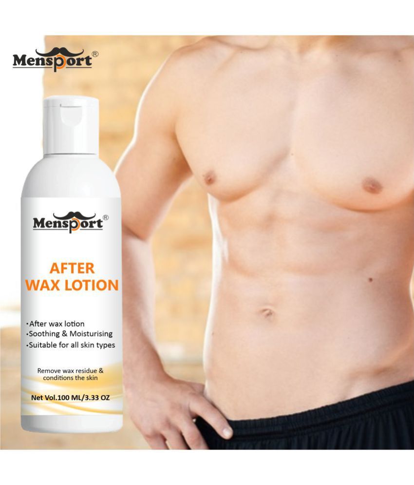 Mensport After Waxing Moisturizing Lotion Post Wax Skin Soother Lotion