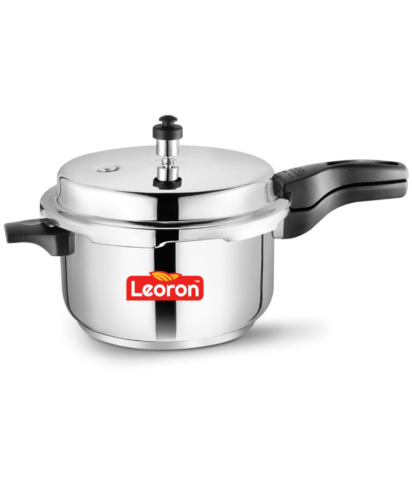     			Srushti Gold is now Leoron 5 L Stainless Steel OuterLid Pressure Cooker With Induction Base