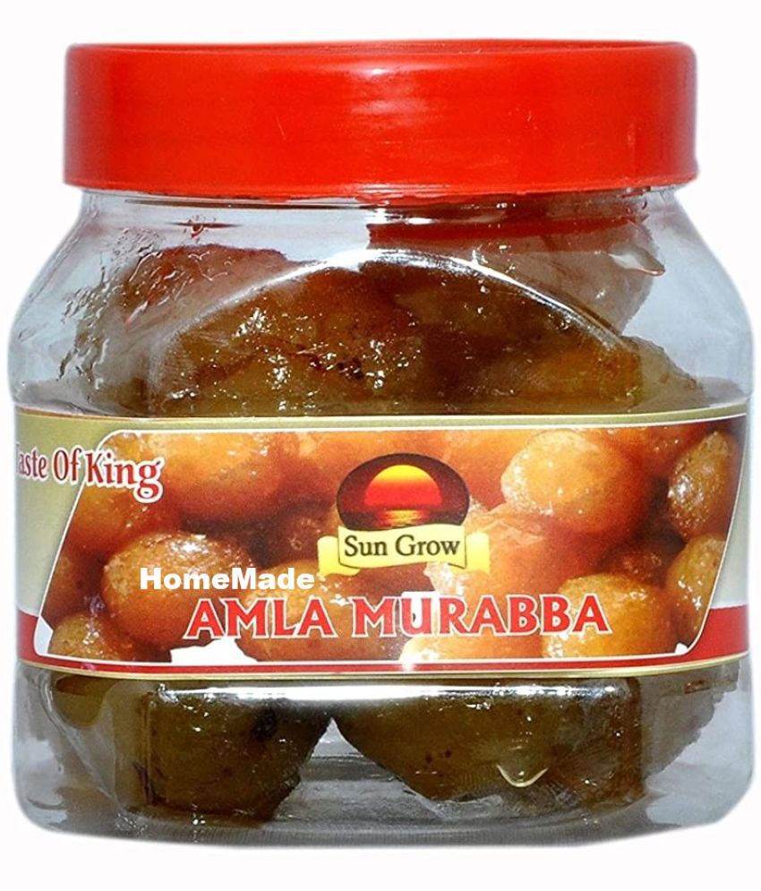     			Sun Grow Handmade Organic HomeMade Amla Murabba Ingredient:, Fenugreek, Clove, Elam, Crystals, Honey Pickle 500 g