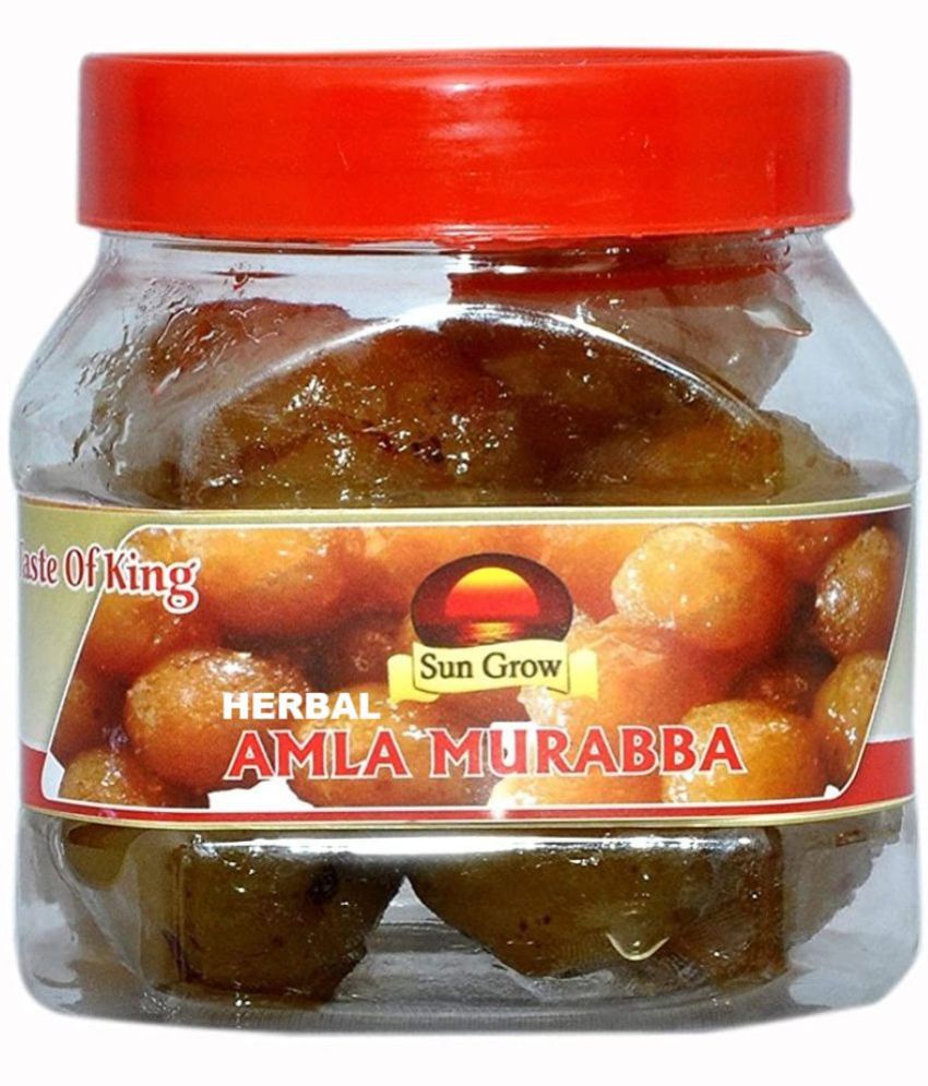     			Sun Grow Homemade Organic Herbal Amla Murabba Ingredient:, Fenugreek, Clove, Elam, Crystals, Honey Pickle 500 g