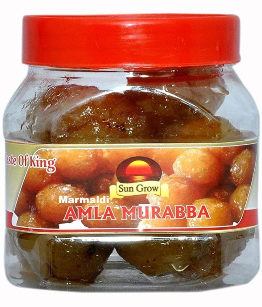     			Sun Grow Homemade Organic Marmaldi Dry Amla Murabba Ingredient:, Fenugreek, Clove, Elam, Crystals, Honey Pickle 500 g