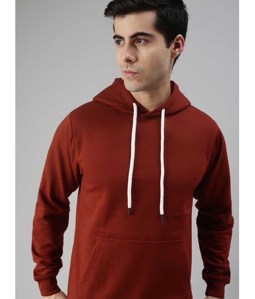     			Veirdo - Rust Fleece Regular Fit Men's Sweatshirt ( Pack of 1 )