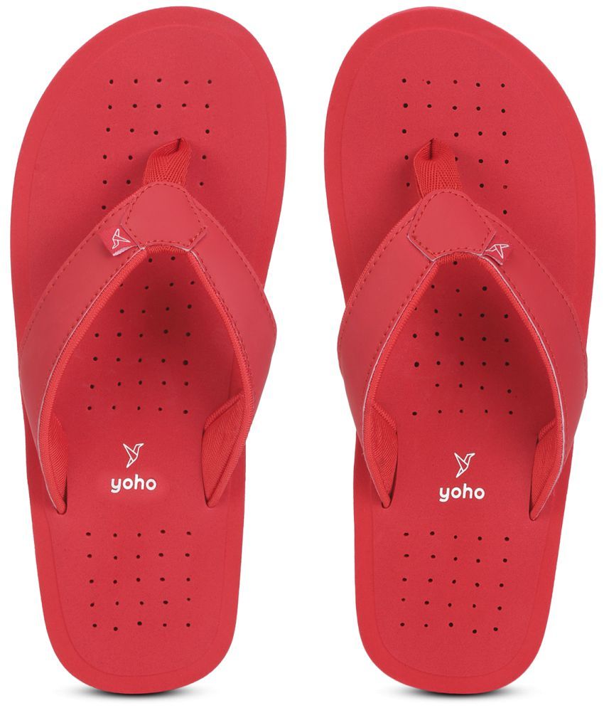     			Yoho - Red Women's Thong Flip Flop