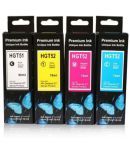 zokio GT51 GT52 Multicolor Pack of 4 Cartridge for Refill ink for GT51/GT52 - GT5810,GT5820, 310,315,319,410,415,419 Tank Wireless