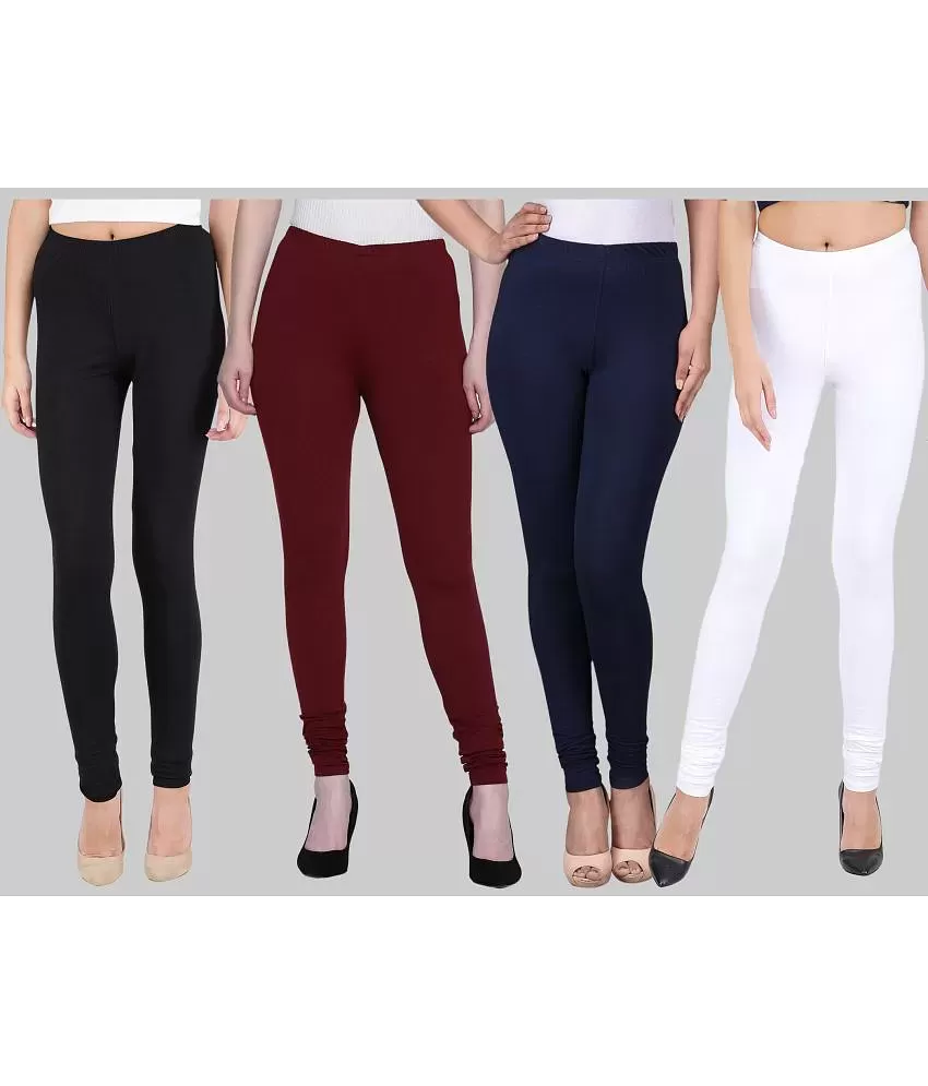Buy Befli Womens Skinny Fit 3/4 Capris Leggings Combo Pack of 2 Black Rani  Pink Online In India At Discounted Prices