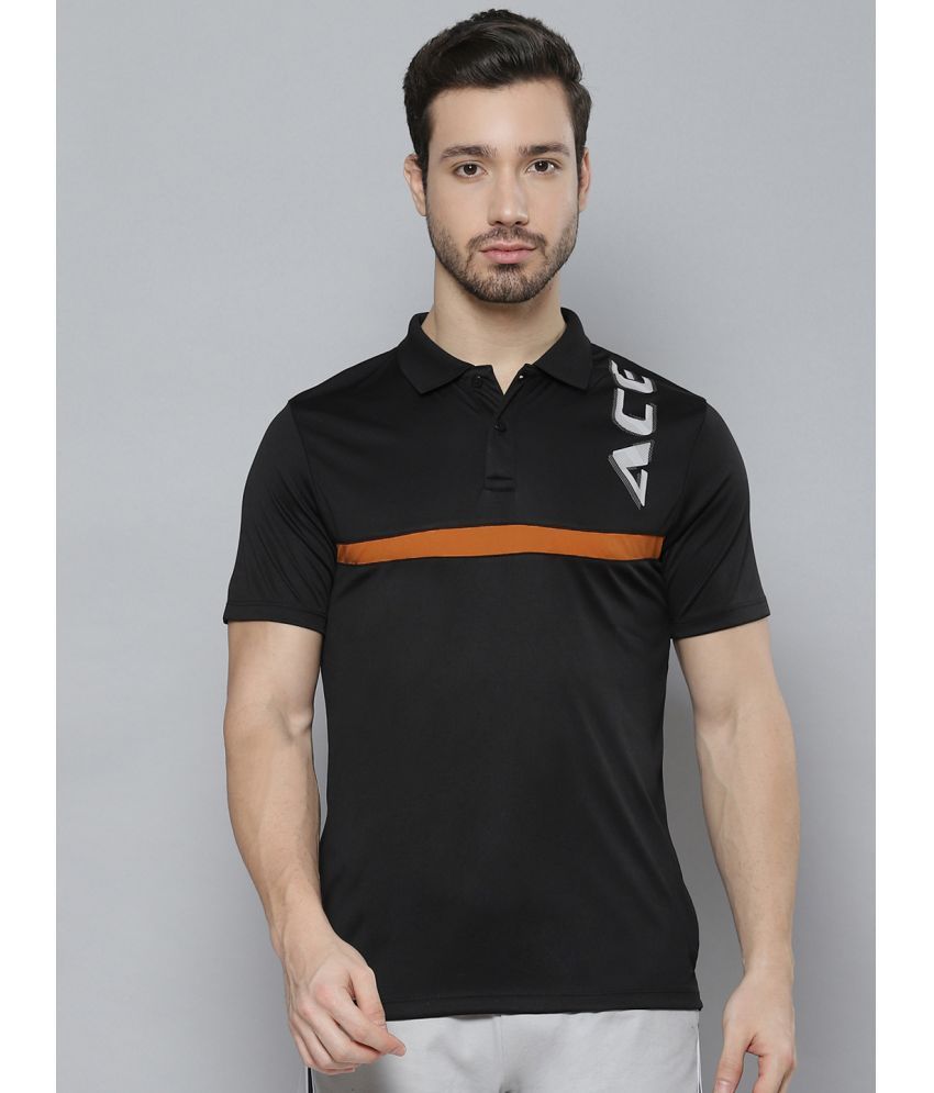     			Alcis - Black Polyester Regular Fit Men's Sports Polo T-Shirt ( Pack of 1 )