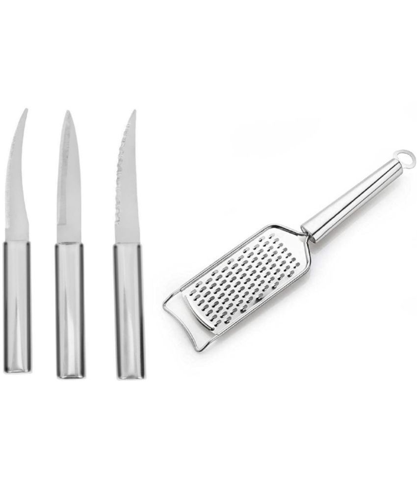     			Analog kitchenware - Silver Stainless Steel 1 ( Set of 4 )