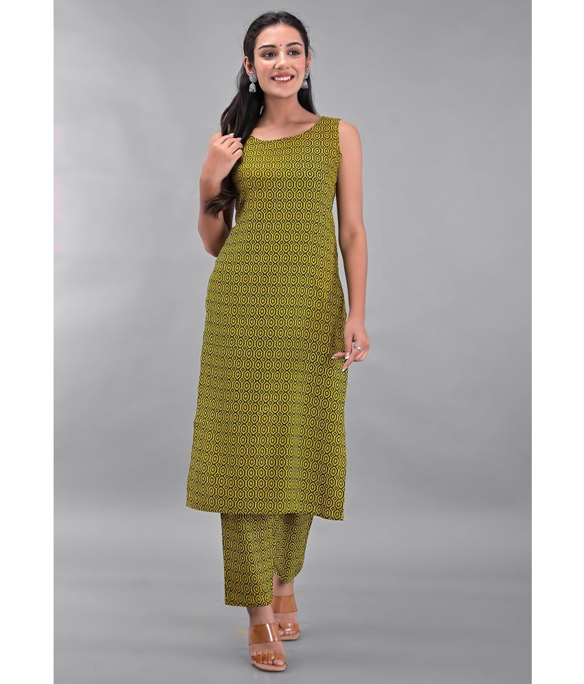     			Clothy N Wave - Green Straight Rayon Women's Stitched Salwar Suit ( Pack of 1 )