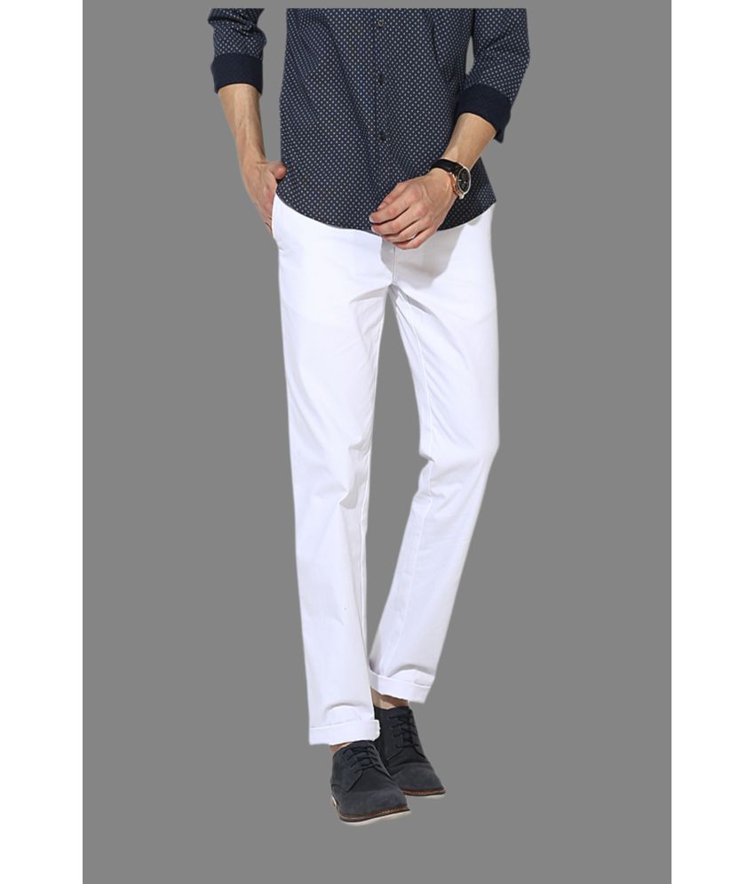     			HALOGEN White Regular Chinos ( Pack of 1 )