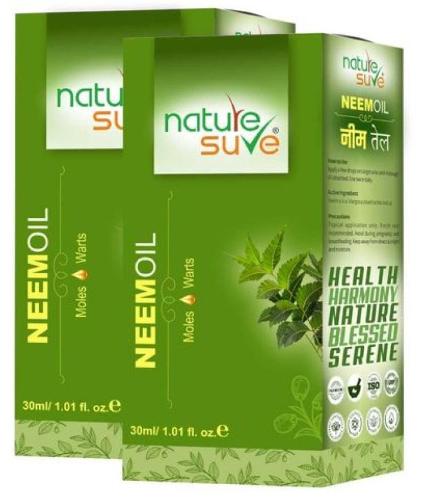 Nature Sure Neem Oil for Moles & Warts in Men & Women - 2 Packs (30ml Each)