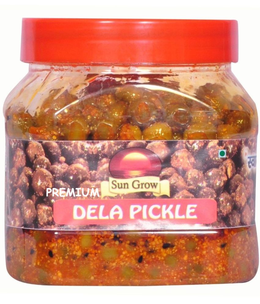     			Sun Grow PREMIUM Mother Made Homemade Masalo Se Bana Chatpata Rajasthani Ker ka Achar Dela Pickle 500 g