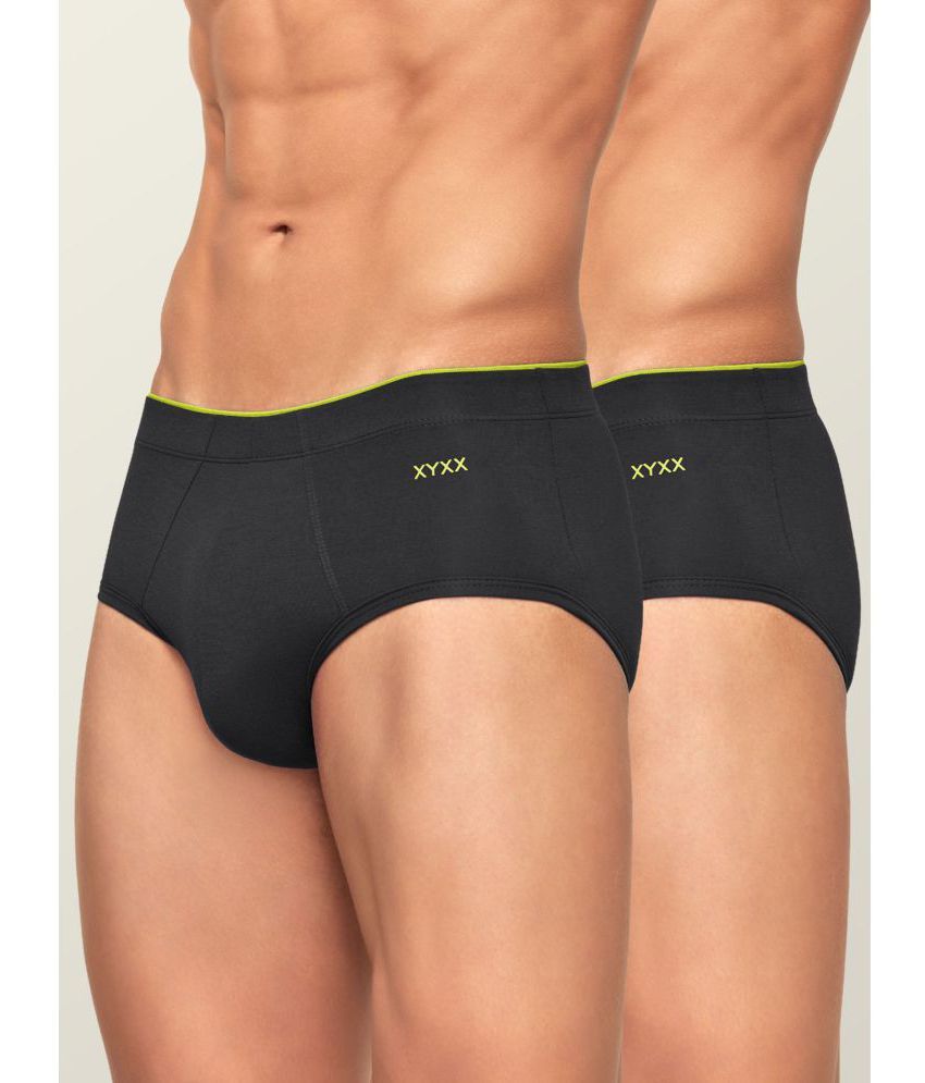     			XYXX Pack of 2 Modal Men's Briefs ( Grey Melange )