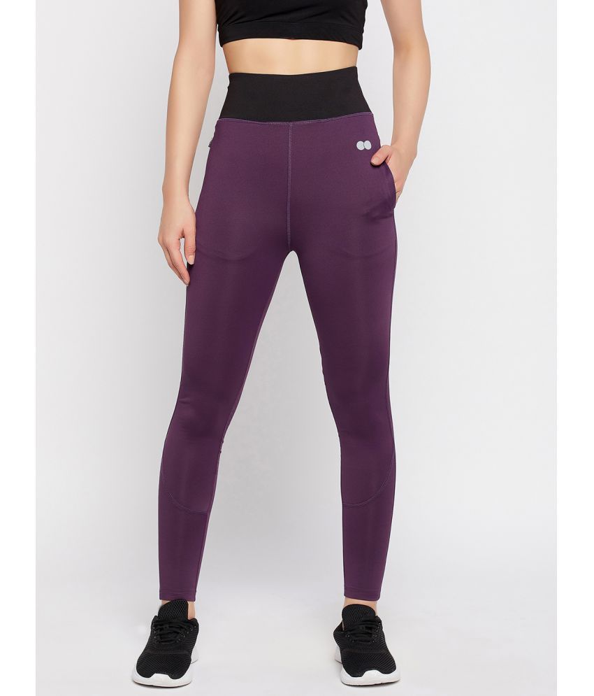     			Clovia - Purple Polyester Women's Running Trackpants ( Pack of 1 )