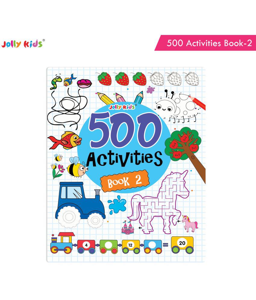     			Jolly Kids Fun and Learn 500 Activities Book 2|Ages 3 - 8 years Thinking Skills Activities Books - Learning Counting, Spelling, Solve Puzzle Activities