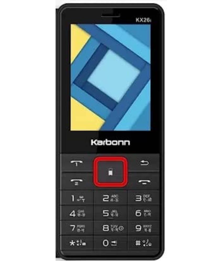     			Karbonn KX26i Dual SIM Feature Phone Black Red