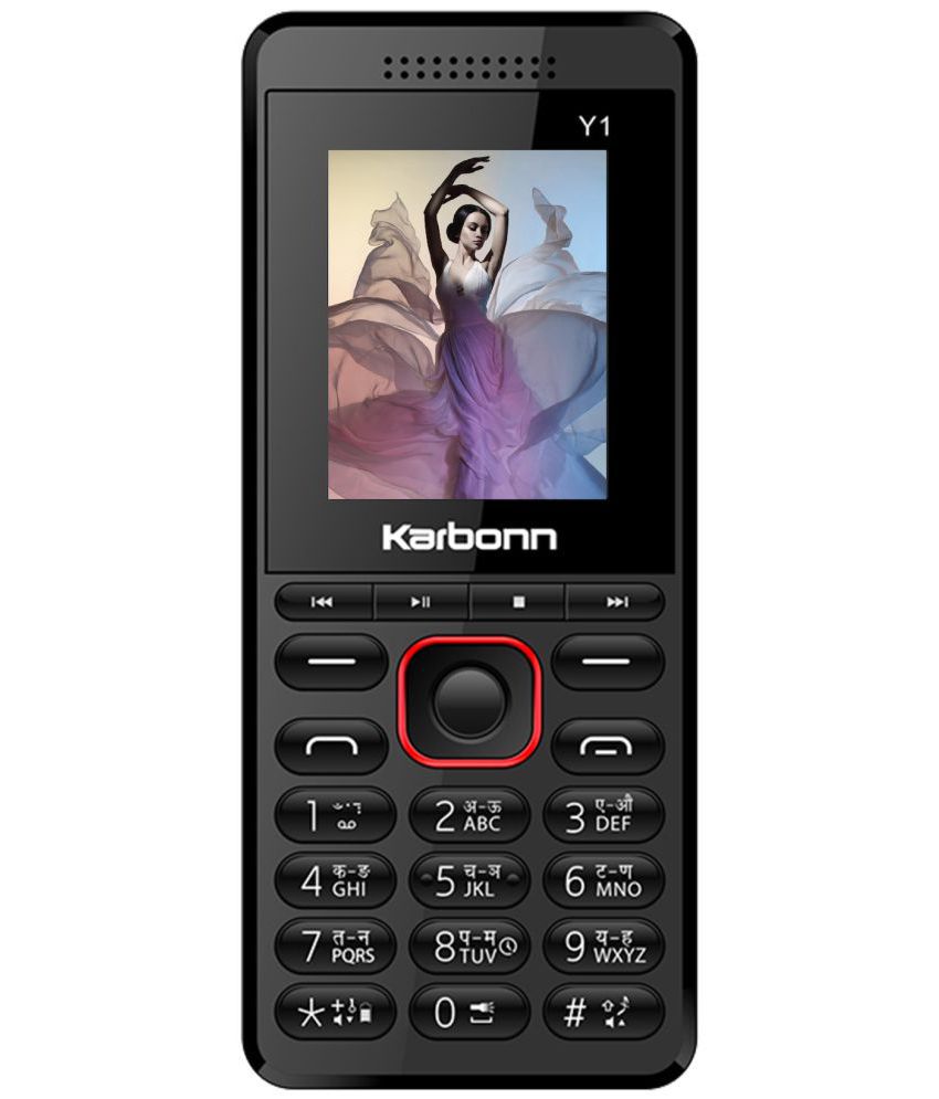     			Karbonn Y1 Dual SIM Feature Phone Black Red