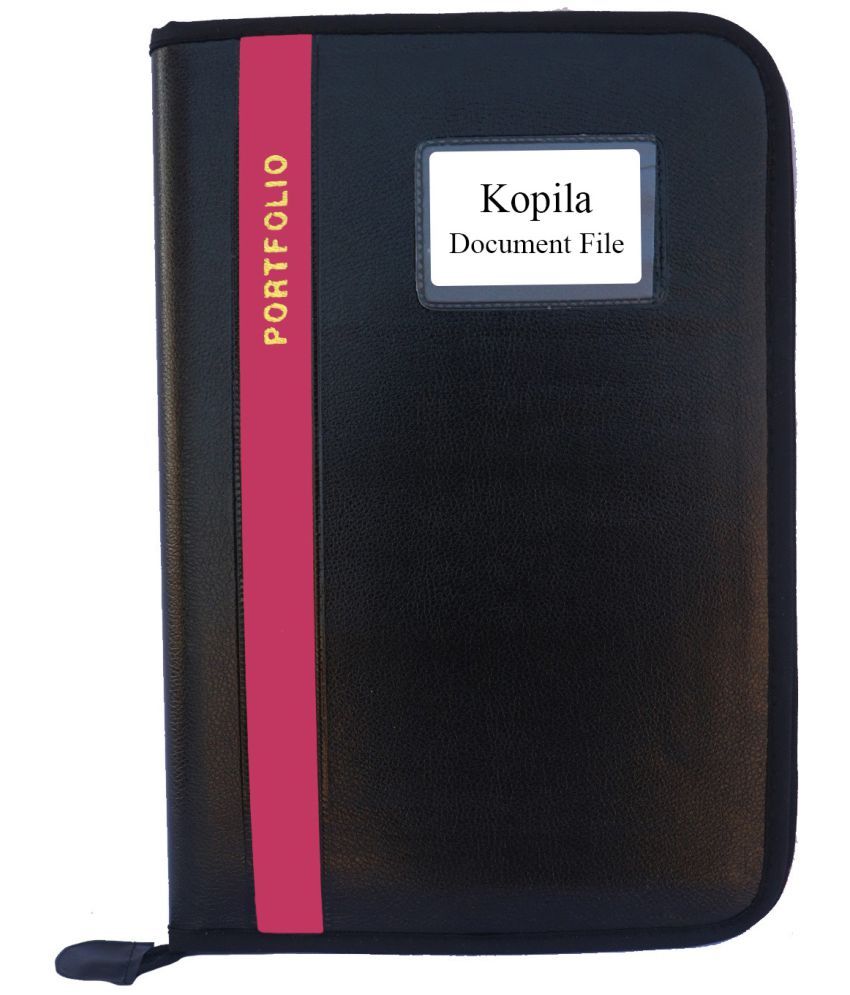     			Kopila - Pink Zip Folder ( Pack of 1 )