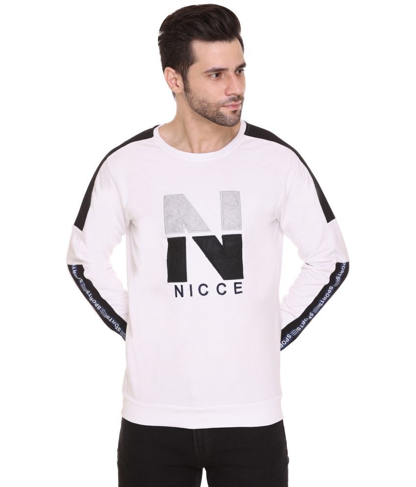     			RF RAVES - Off-White Fleece Regular Fit Men's Sweatshirt ( Pack of 1 )