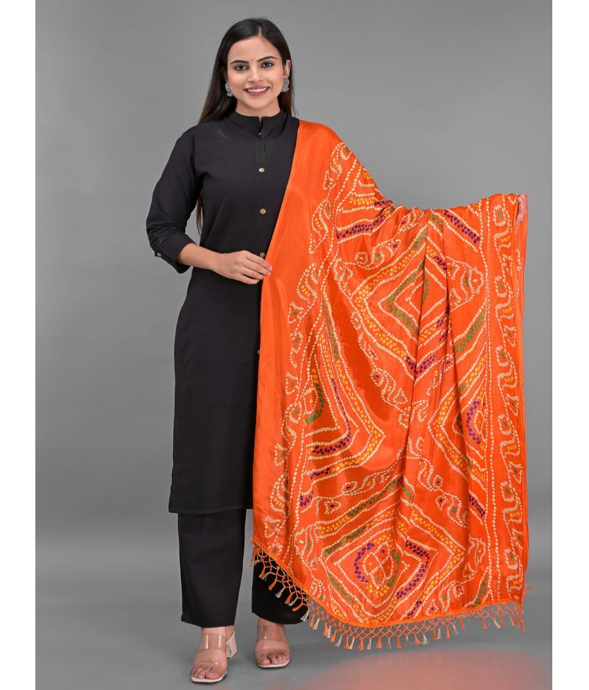     			Apratim - Orange Silk Women's Dupatta - ( Pack of 1 )