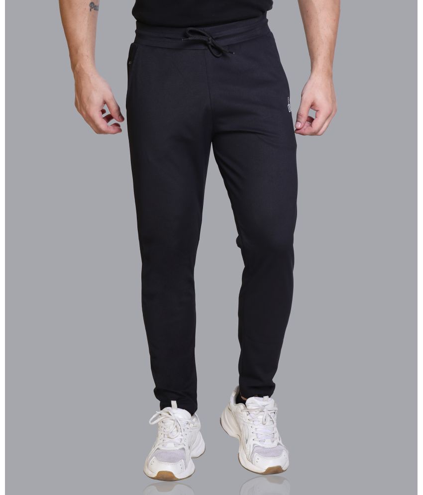     			Devhim - Black Polyester Men's Sports Trackpants ( Pack of 1 )