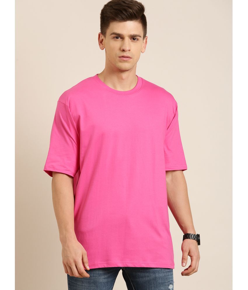     			Dillinger - Pink 100% Cotton Oversized Fit Men's T-Shirt ( Pack of 1 )