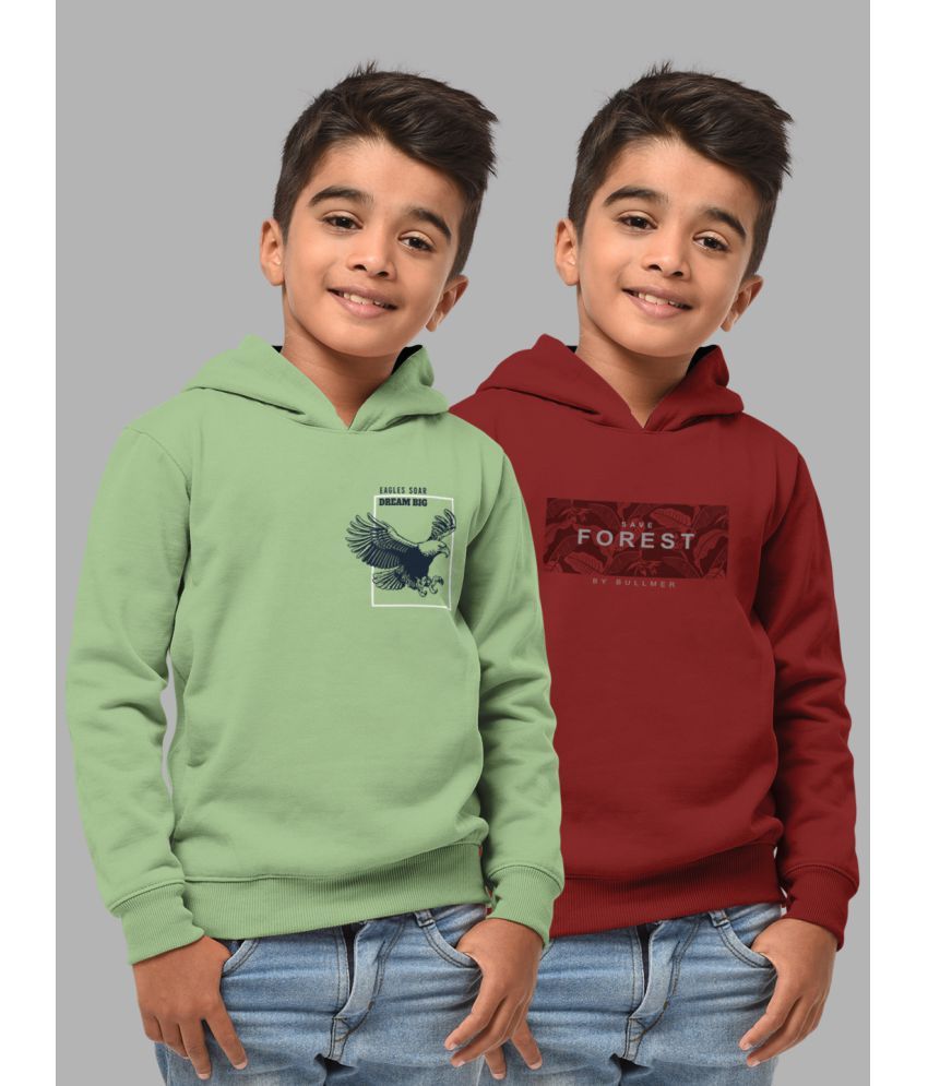     			HELLCAT Pack of 2 Boys Cotton Blend Sweatshirt ( Multicolor4 )