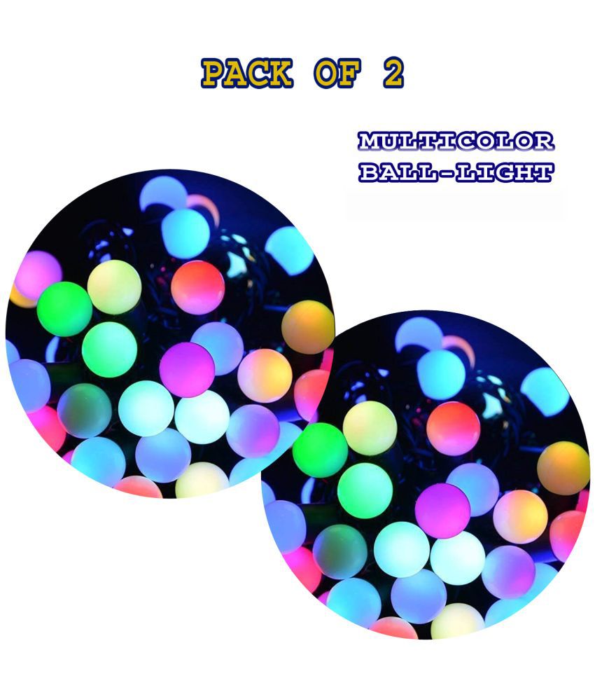     			MIRADH - Multicolor 5Mtr String Light ( Pack of 2 )