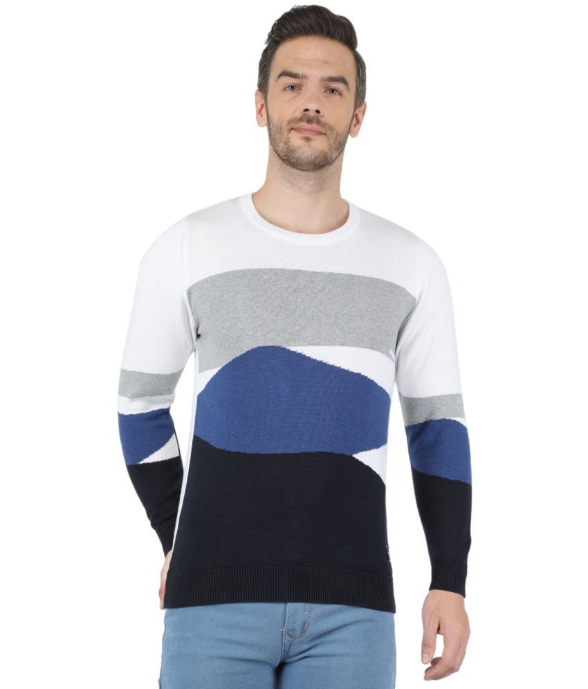     			Monte Carlo - Navy Blue Cotton Men's Pullover Sweater ( Pack of 1 )