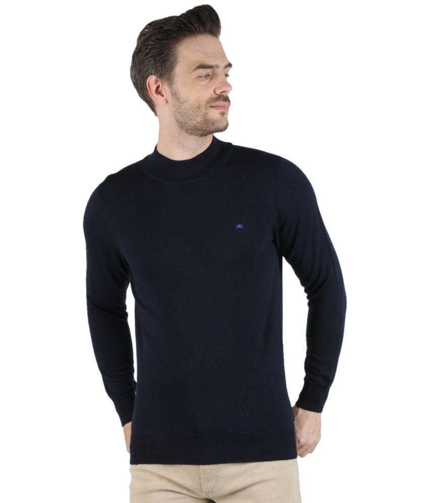     			Monte Carlo - Navy Blue Woollen Men's Pullover Sweater ( Pack of 1 )
