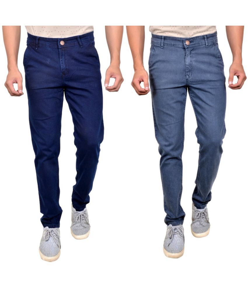    			MOUDLIN - Blue Denim Slim Fit Men's Jeans ( Pack of 2 )