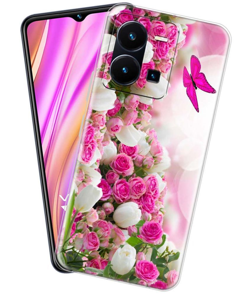     			NBOX - Multicolor Silicon Printed Back Cover Compatible For Vivo Y35 ( Pack of 1 )