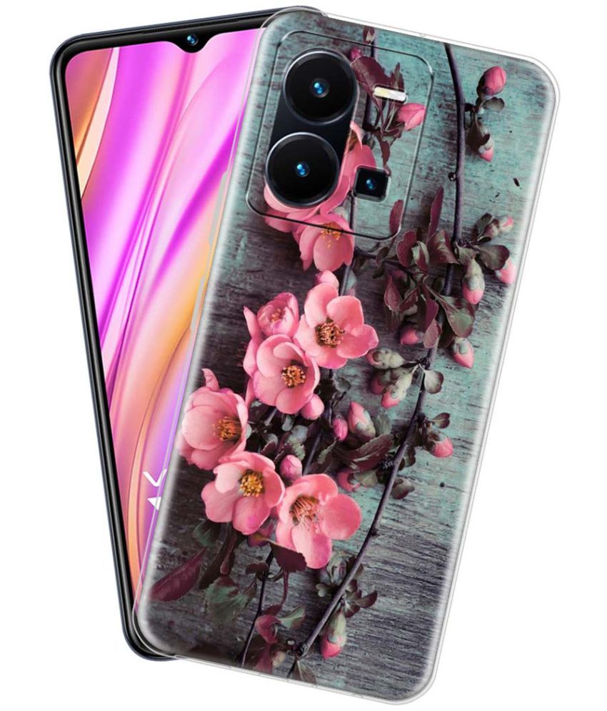     			NBOX - Multicolor Silicon Printed Back Cover Compatible For Vivo Y35 ( Pack of 1 )