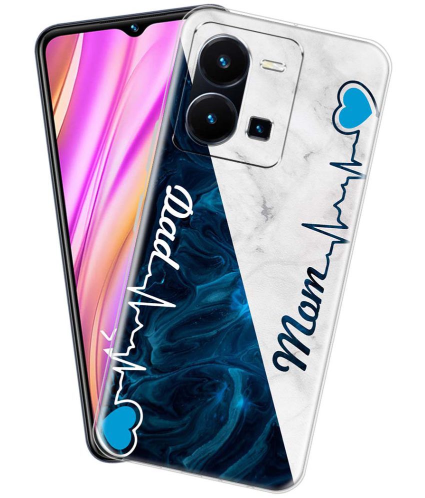     			NBOX - Multicolor Silicon Printed Back Cover Compatible For Vivo Y35 ( Pack of 1 )