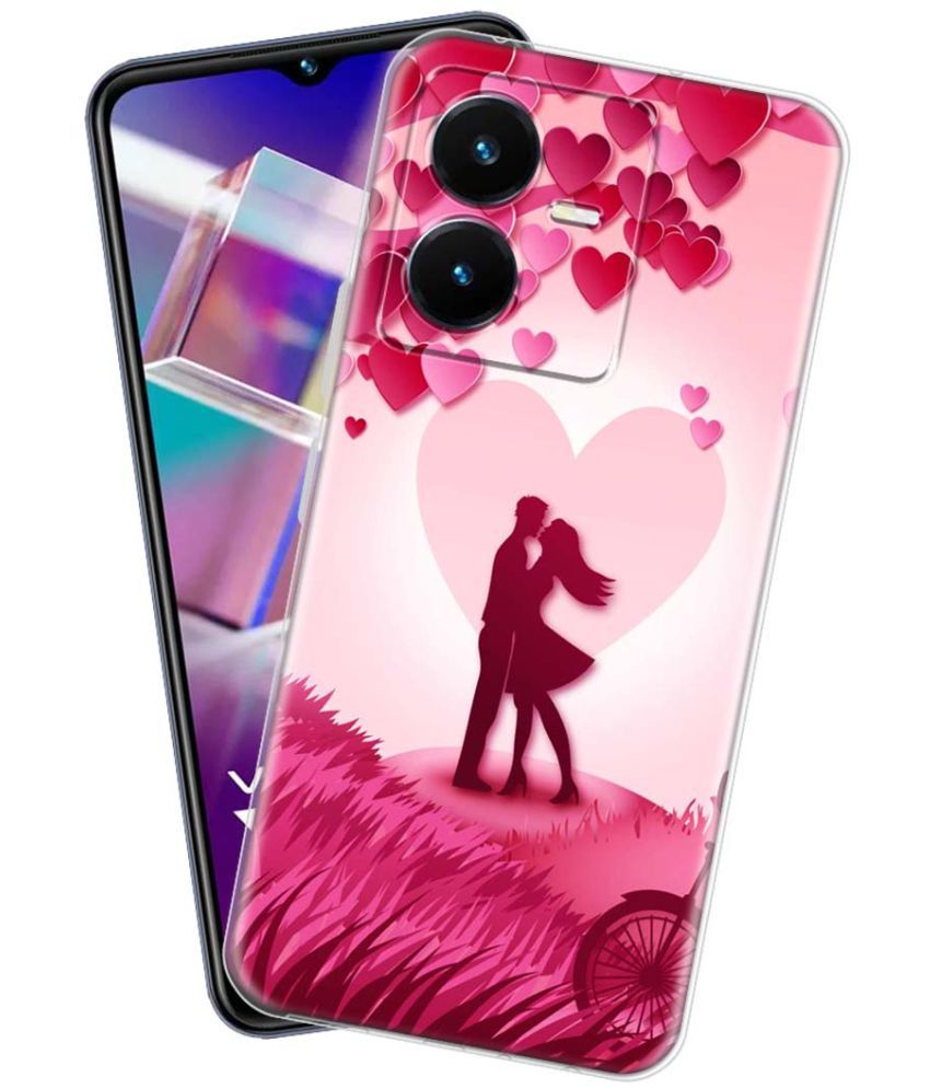     			NBOX - Multicolor Silicon Printed Back Cover Compatible For Vivo Y22 ( Pack of 1 )