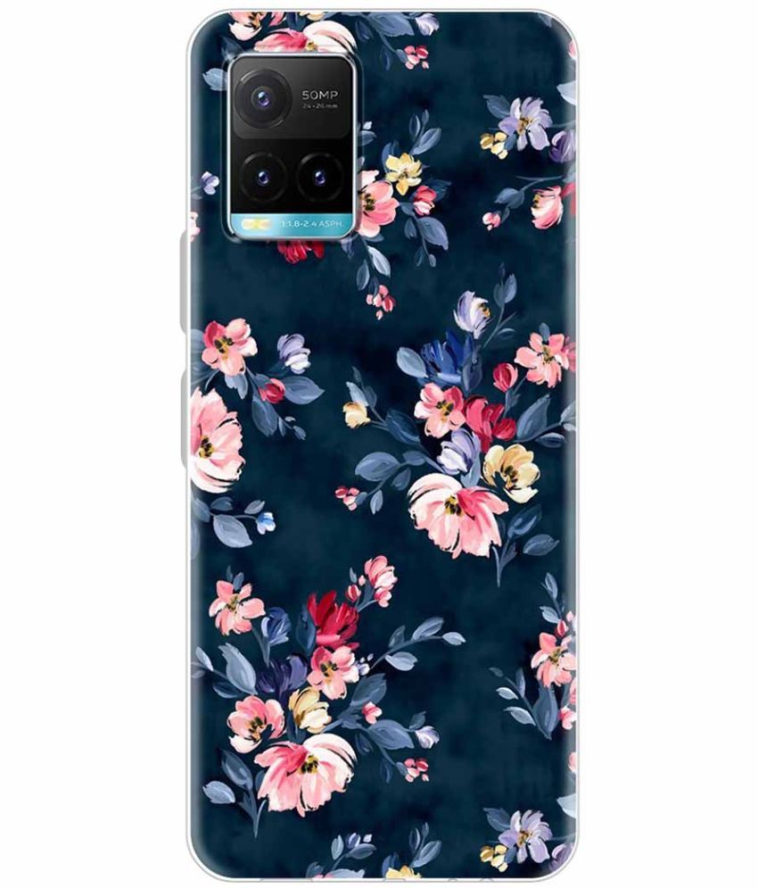     			NBOX - Multicolor Silicon Printed Back Cover Compatible For VIVO Y33S ( Pack of 1 )