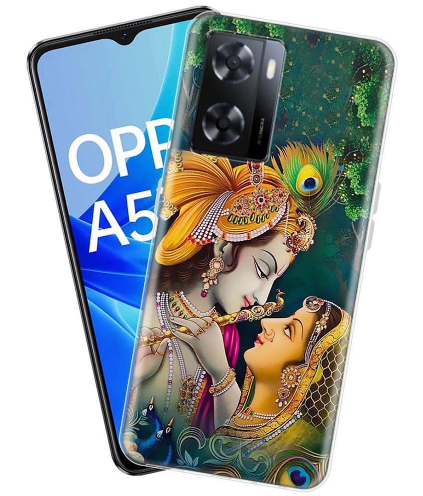     			NBOX - Multicolor Silicon Printed Back Cover Compatible For Oppo A57 2022 ( Pack of 1 )