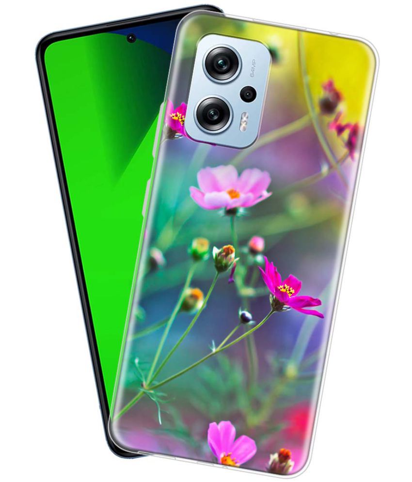     			NBOX - Multicolor Silicon Printed Back Cover Compatible For Redmi K50i 5G ( Pack of 1 )