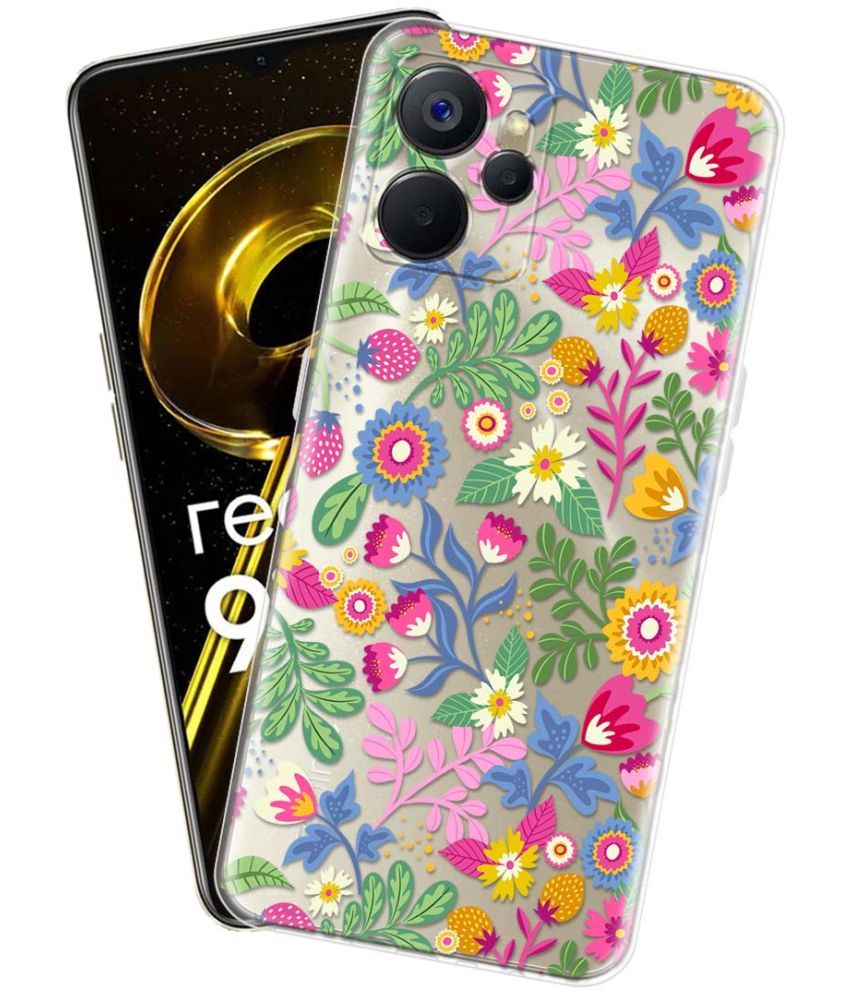     			NBOX - Multicolor Silicon Printed Back Cover Compatible For Realme 9i 5G ( Pack of 1 )