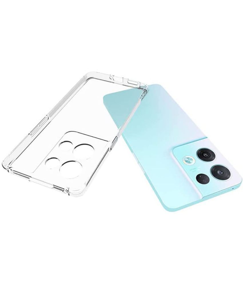     			Kosher Traders - Transparent Silicon Plain Cases Compatible For Oppo Reno 8 5g ( Pack of 1 )