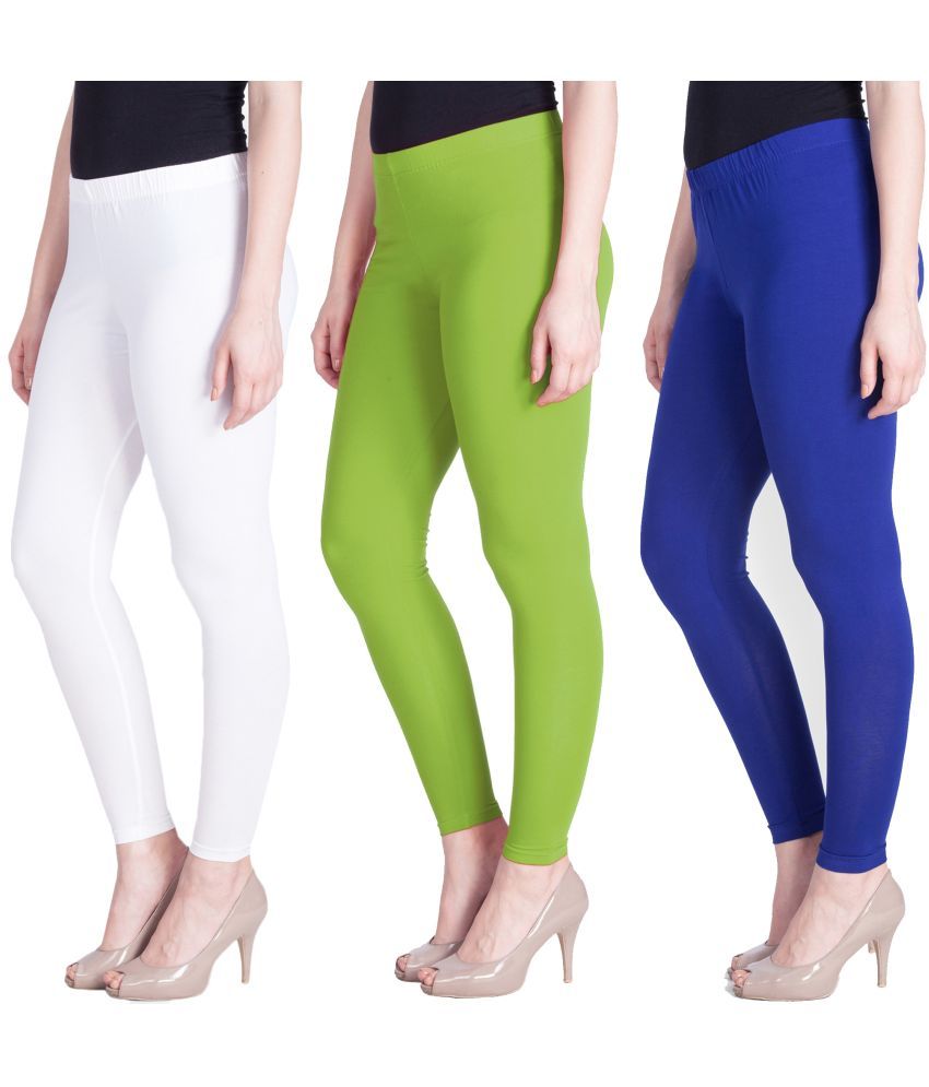     			LYRA - Multicolor Cotton Women's Leggings ( Pack of 3 )