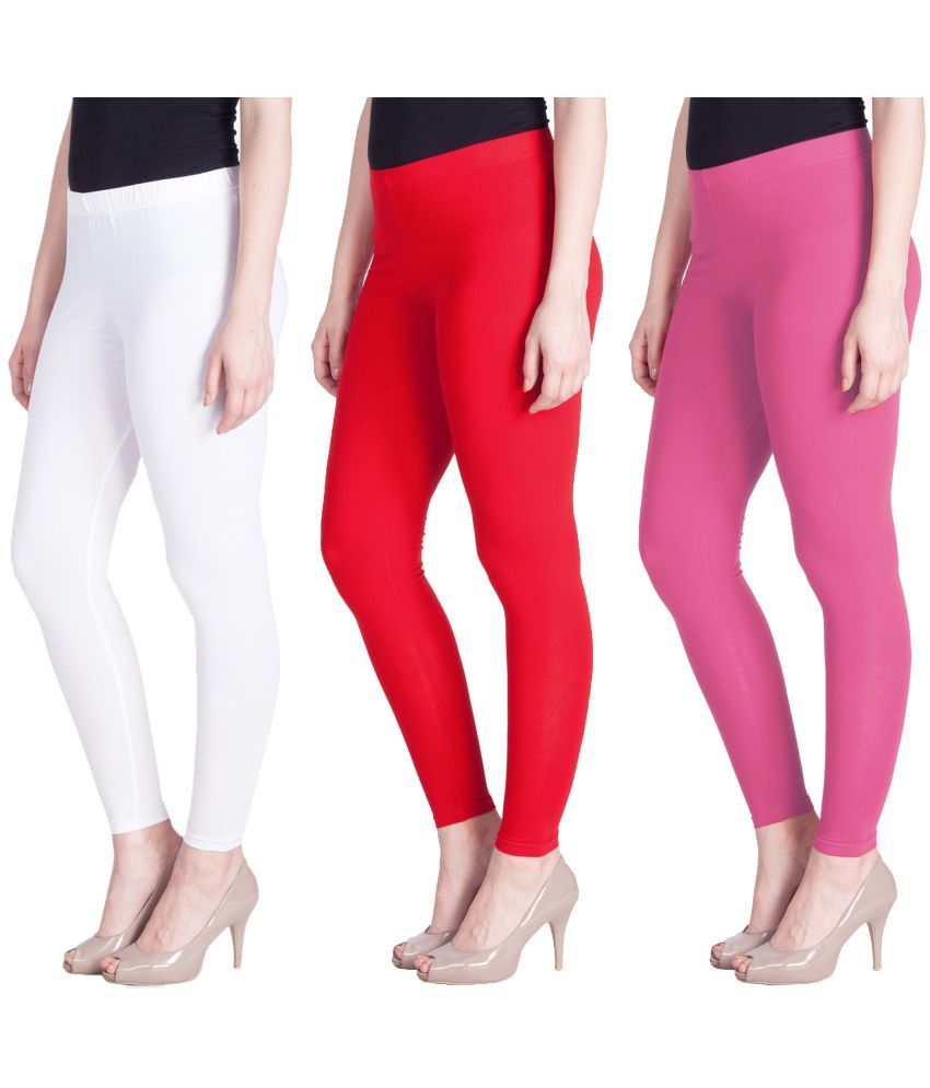     			LYRA - Multicolor Cotton Women's Leggings ( Pack of 3 )