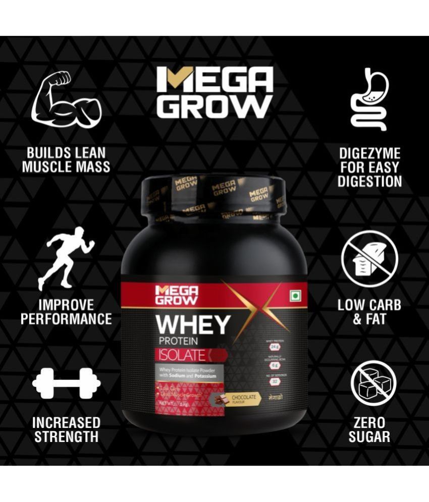 MEGAGROW Isolate for Muscle Growth Whey Protein Powder ( 1 kg