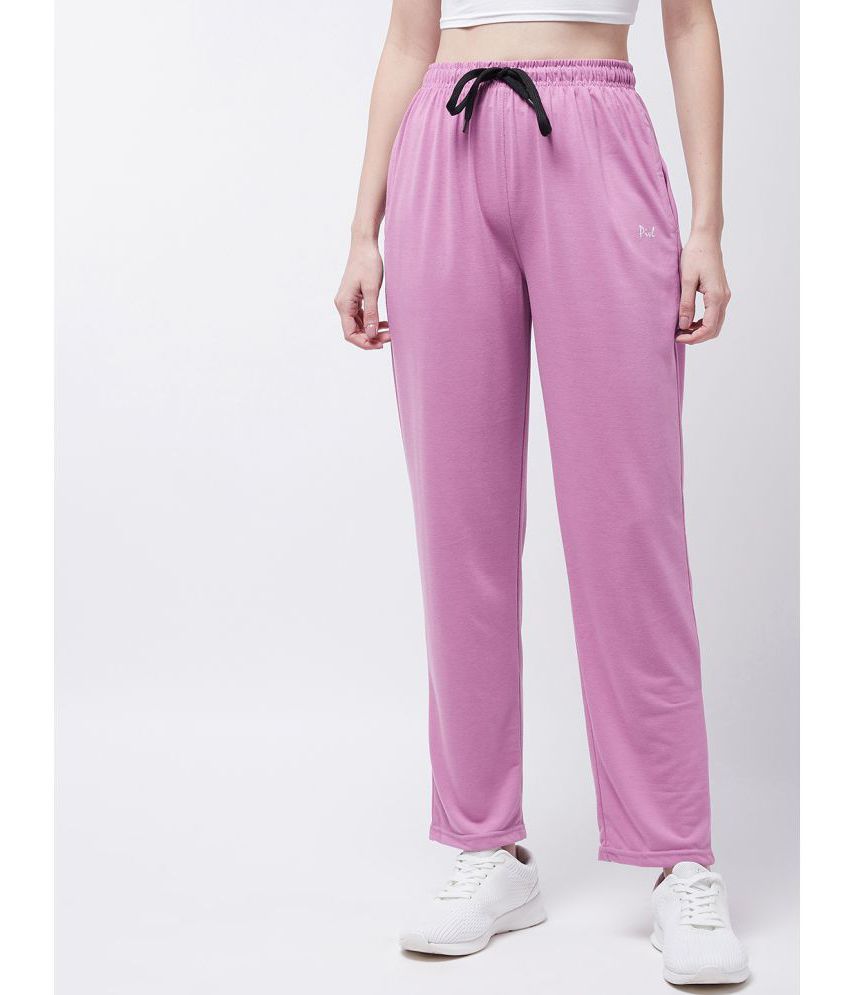 RASIKAA - Pink Cotton Blend Women's Running Trackpants ( Pack of 1 )